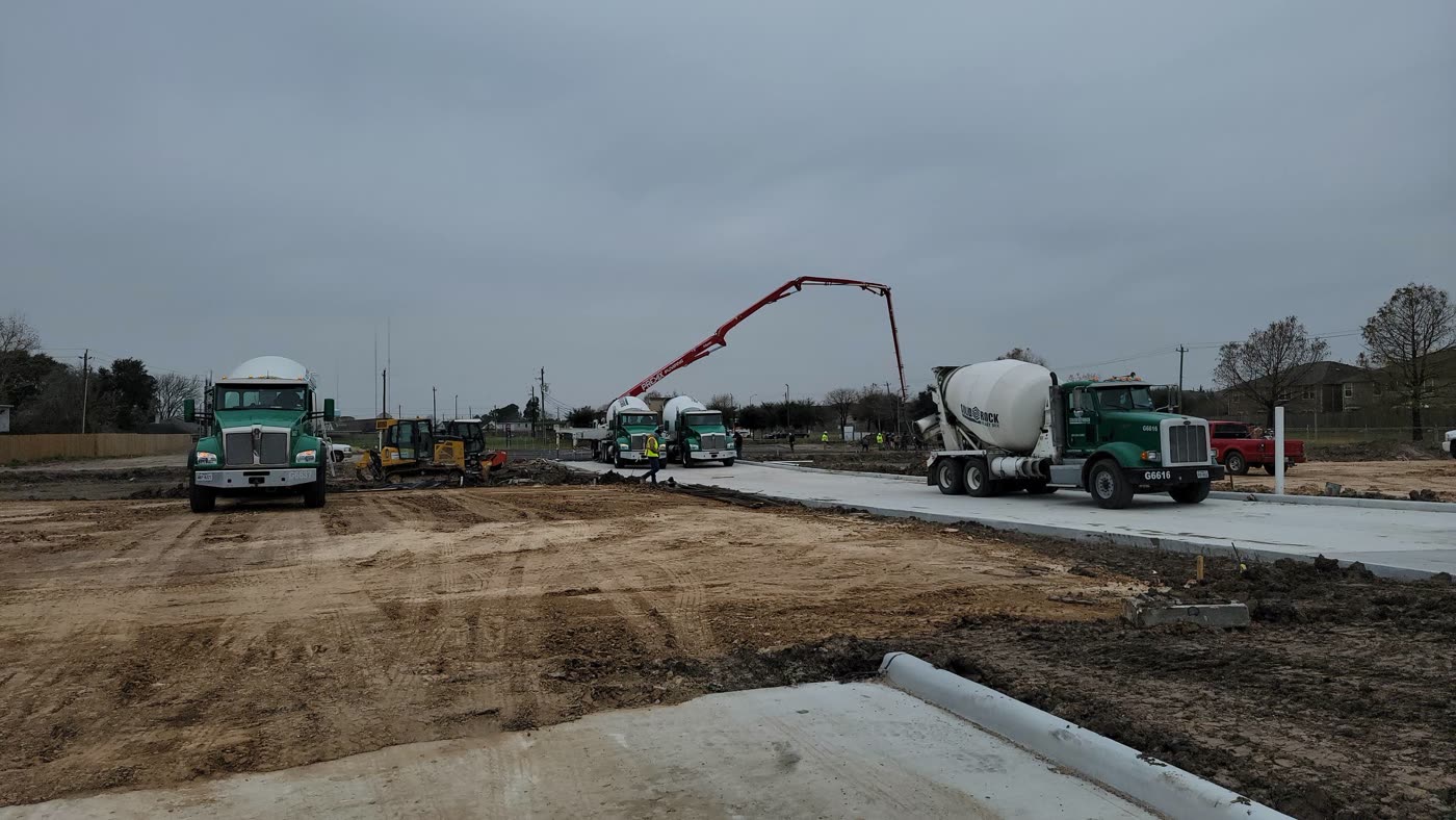 Steel framing — warehouse structure rising